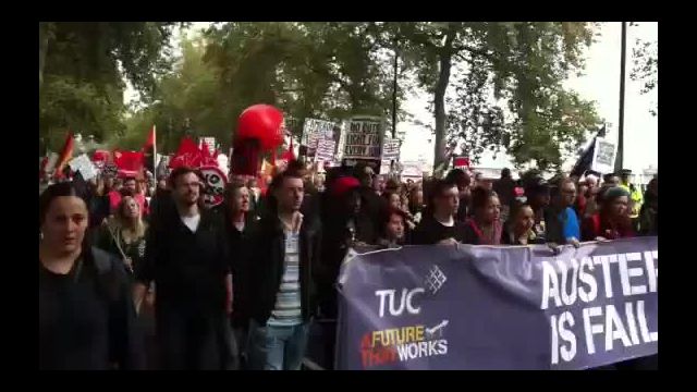 London, 20 ottobre 2012: TUC Future That Works march