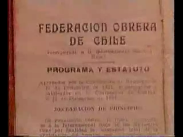 Storia della CUT in Cile 1.a parte