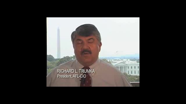 Trumka (AFL-CIO) su lavoro ed economia