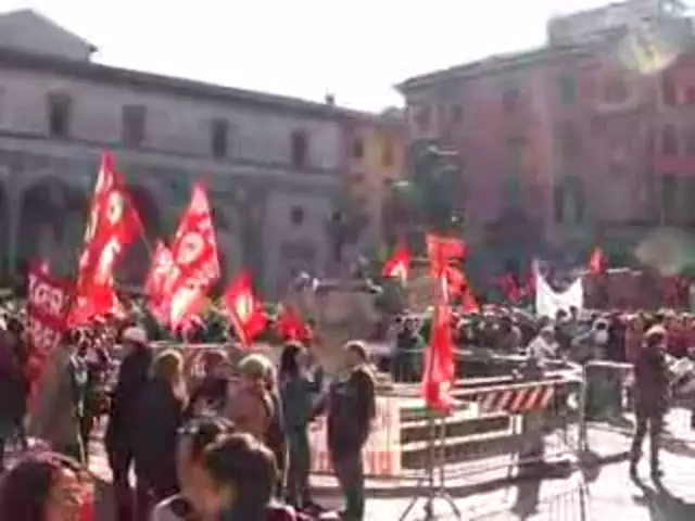 Primo sciopero europeo della CGIL a Firenze.14 novembre 2012.