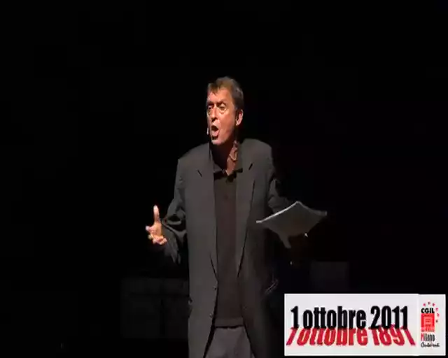 120 Anni della Camera del  Lavoro di Milano - 1 Ottobre 2011 - Piccolo Teatro: Renato Sarti