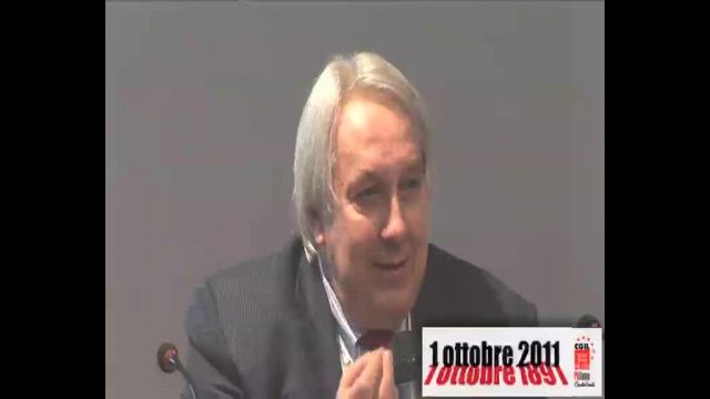 120 Anni della Camera del  Lavoro di Milano - 1 Ottobre 2011 - Intervento di Alberto Meomartini