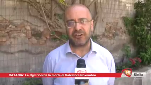 La Cgil di Catania ricorda la morte di Salvatore Novembre