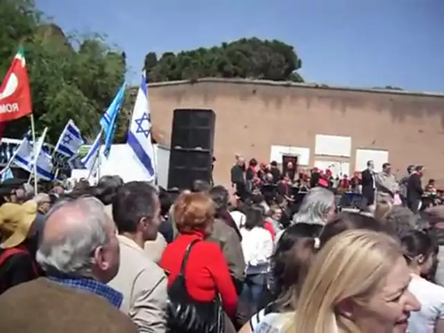 25 aprile 2010: la Brigata Ebraica alla manifestazione di Roma