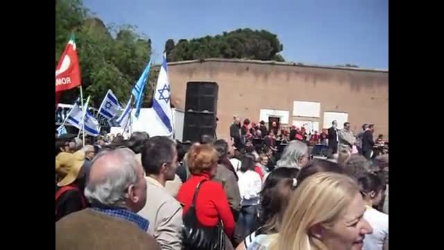 25 aprile 2010: la Brigata Ebraica alla manifestazione di Roma