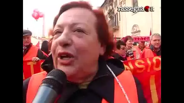 Cantone: i pensionati scendono in piazza