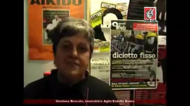 Gloriana Bracale, lavoratrice di Agile/Eutelia, Roma: democrazia al lavoro!