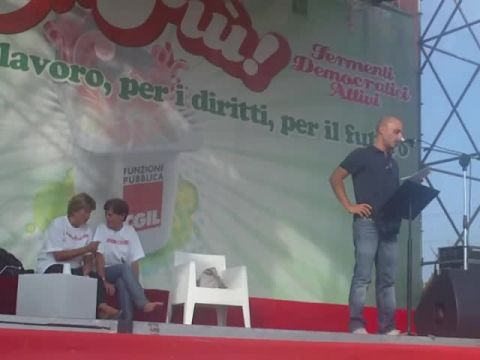 Festa FP CGIL Nazionale 2011. Intervento di Vittorio Curcio, VV.F. Varese