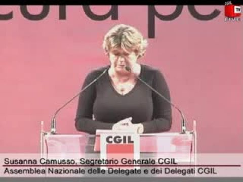 Intervento di Susanna Camusso. Assemblea Nazionale Delegati e Delegate CGIL