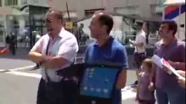Napoli 24 Giugno 2015, Flash mob Cgil contro il jobs act