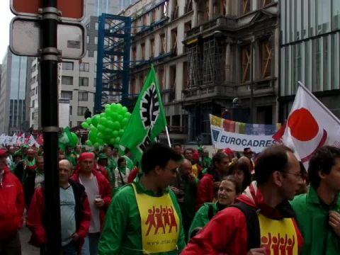 Bruxelles 14 maggio 2009: il corteo