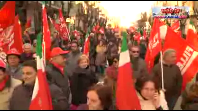 Cosenza, sciopero CGIL e UIL del 12 dicembre 2014