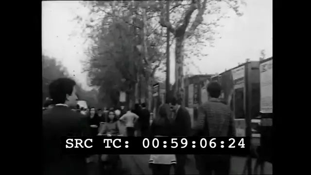Corteo studenti - Torino, 24 aprile 1968
