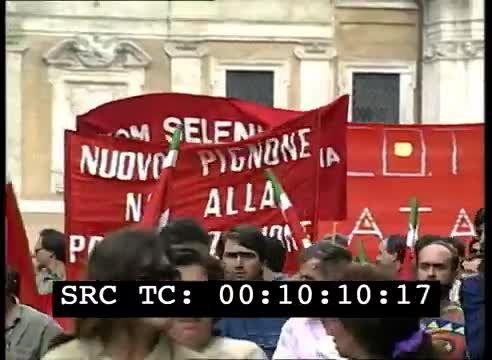 Manifestazione nazionale CGIL CISL UIL contro la manovra del governo Amato - Roma, 2 ottobre 1992