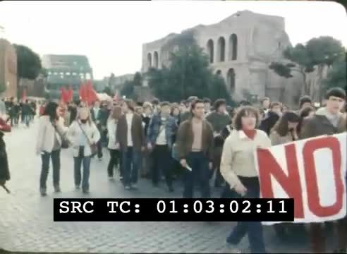 Manifestazione studentesca - Roma, 18 marzo 1978