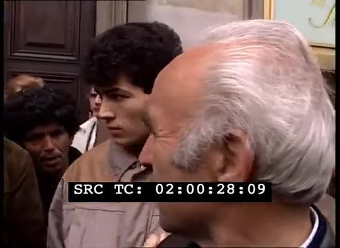 Sciopero della fame di immigrati senegalesi Firenze 1990