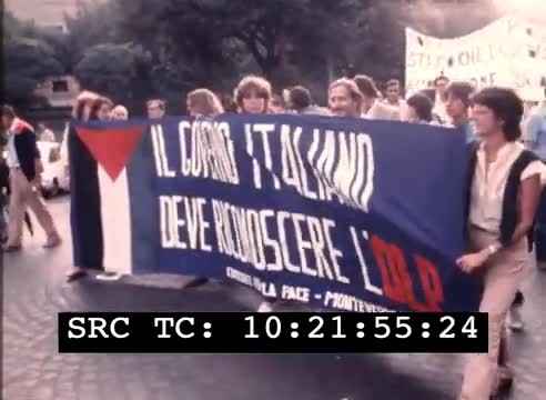 Manifestazione per la Palestina - Roma, 21 settembre 1982